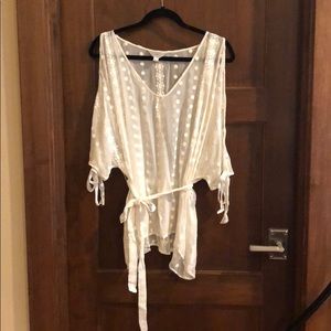 Zoa 100% silk sheer blouse